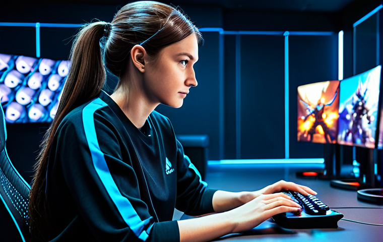 Strategic Leader**

"A professional female gamer, fully clothed in modest, comfortable gaming attire, strategizing over a holographic display showing the Arkegy game world. Modern gaming room background with esports trophies. Perfect anatomy, correct proportions, natural pose, safe for work, appropriate content, professional, family-friendly"

**